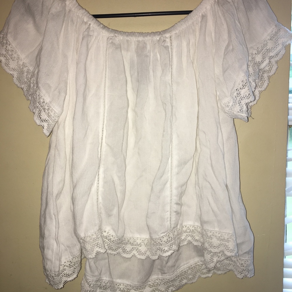 Lace whit shirt